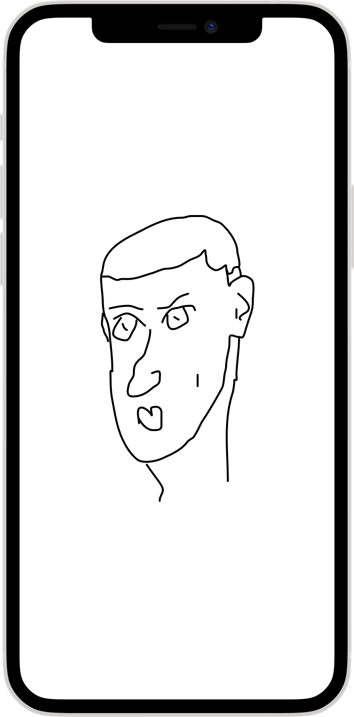 Телефон с лицом